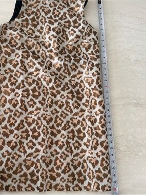 VENUS Brown and Cream Leopard Print Shift Dress